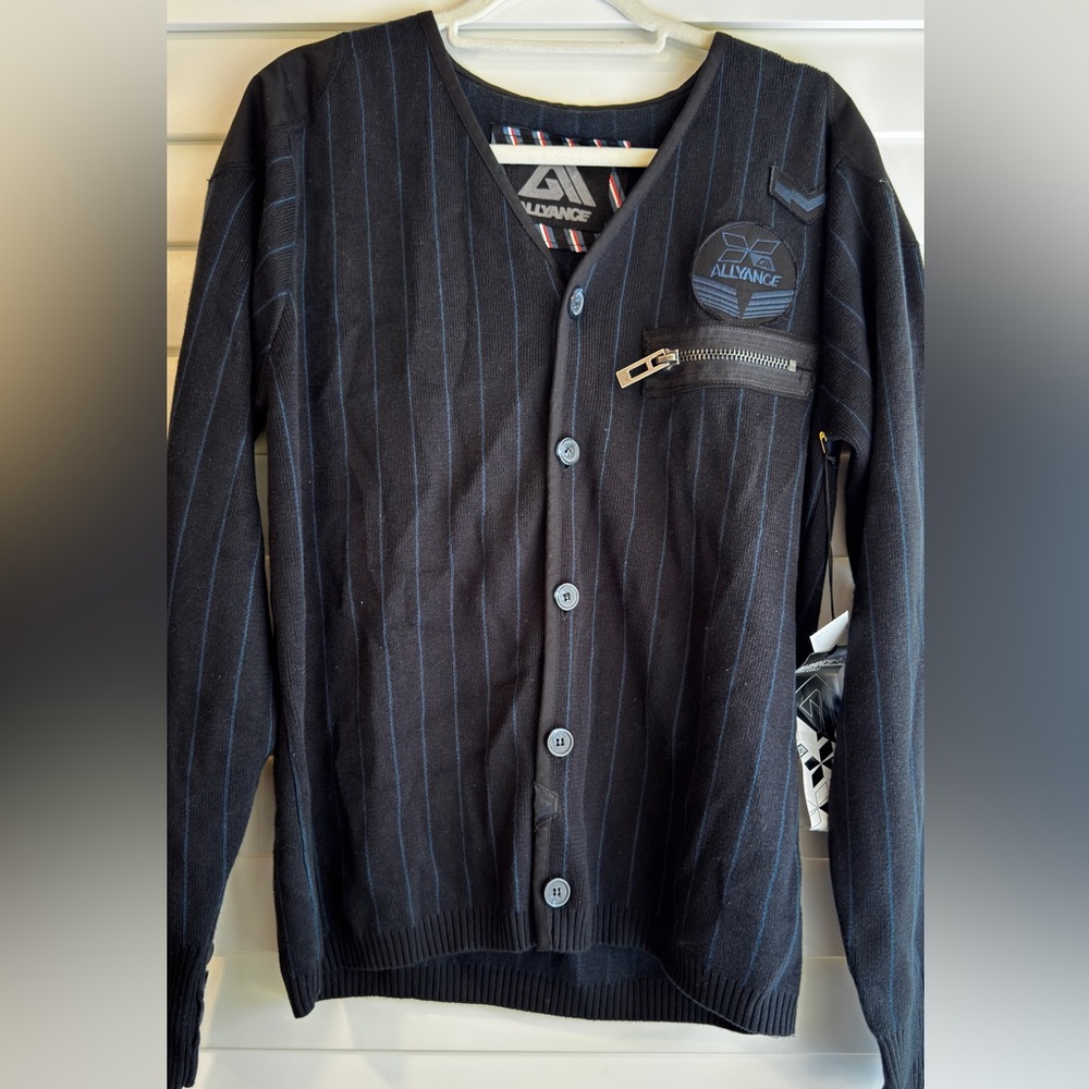 Allyance Limited Edition Military Utility Knit Jacket Mens Streetwear NWT